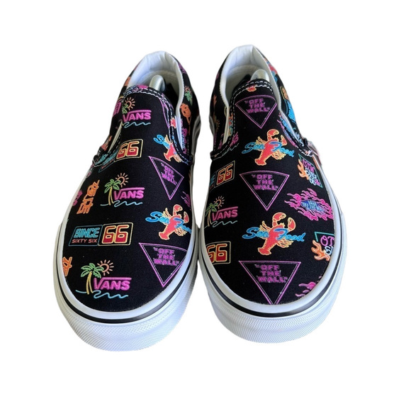 Vans NEW Unisex Classic Market Slip On Shoe Size 9.5 or 8 #201 - Picture 2 of 10